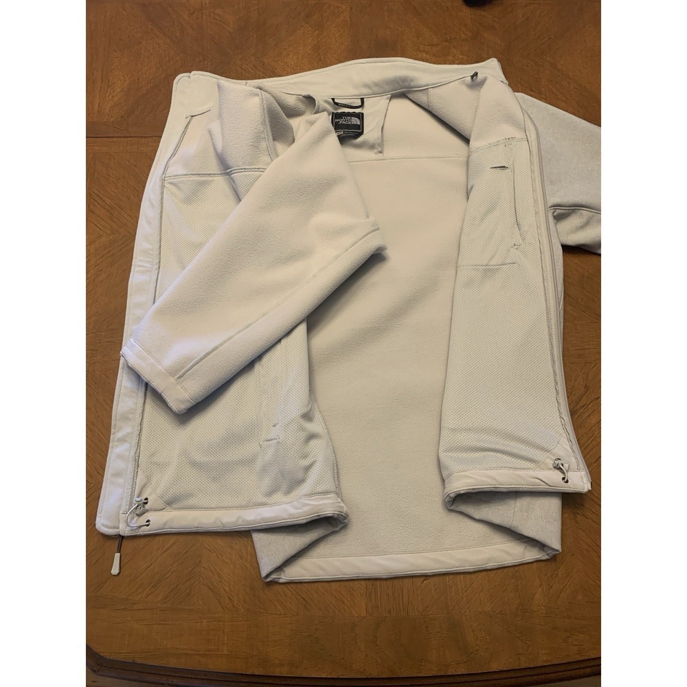 The North Face Windwall Jacket Soft Shell Fleece Lined Men's M Gray Windbreaker - Picture 12 of 16